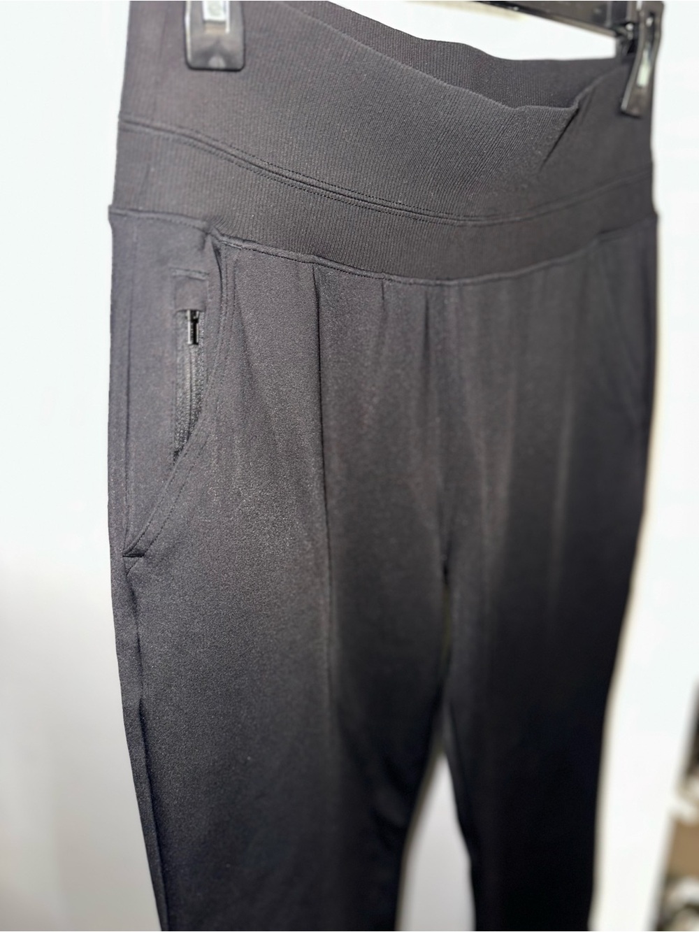 Athleta Black High-Rise Flare Track Joggers